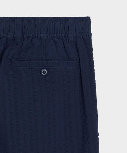 5" Seersucker Beachcomber Short - Navy