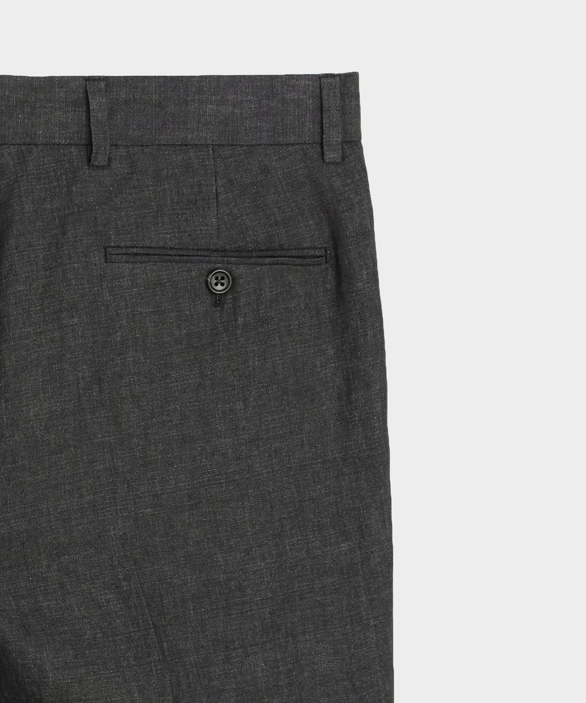 Italian Linen Sutton Trouser - Charcoal
