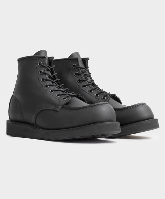 Red Wing 6-in Classic Leather Moc Boot - Black
