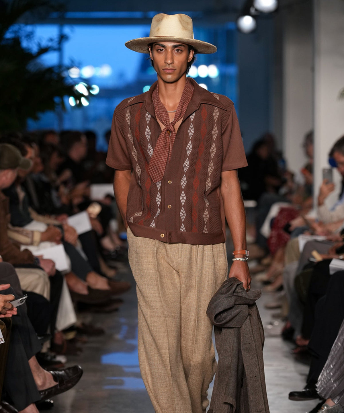 Palmetto Sweater Polo - Umber