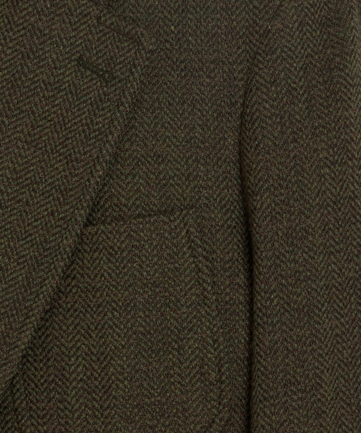 Italian Herringbone Heritage Sport Coat - Olive