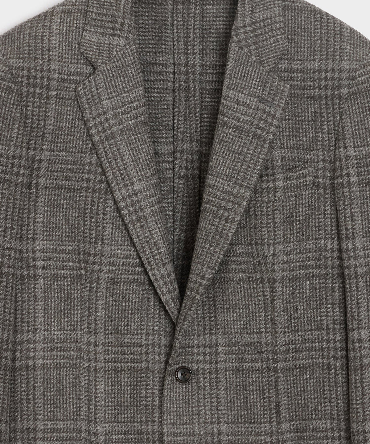 Italian Glen Plaid Sport Coat - Light Grey