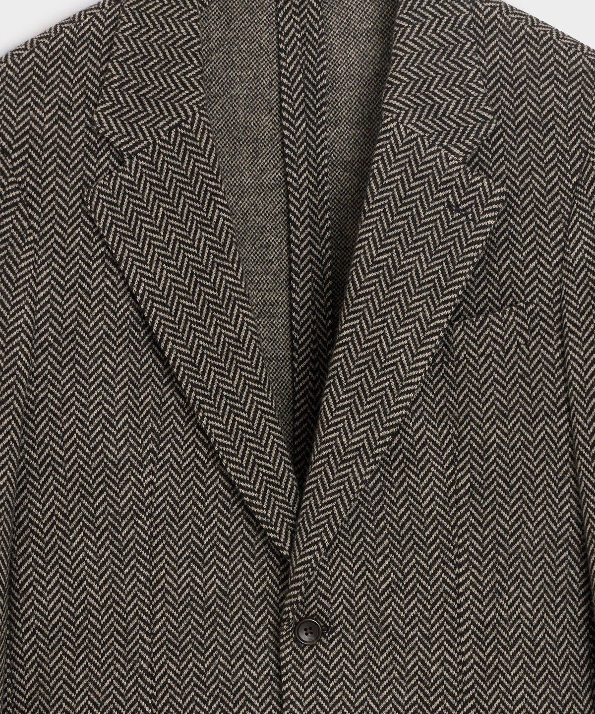 Italian Herringbone Sport Coat - Cream