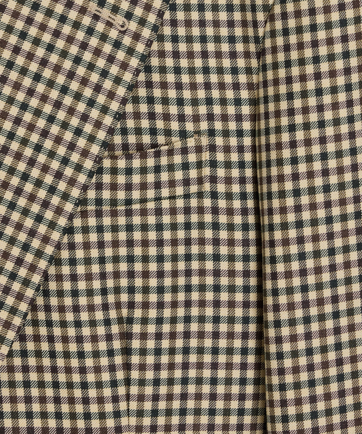 Italian Wool Gingham Wythe Jacket - Tan