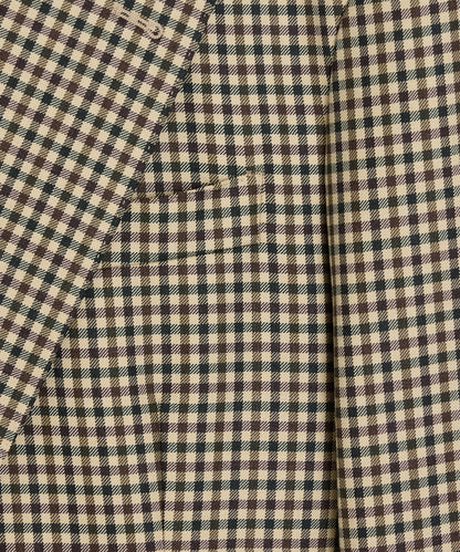 Italian Wool Gingham Wythe Jacket - Tan