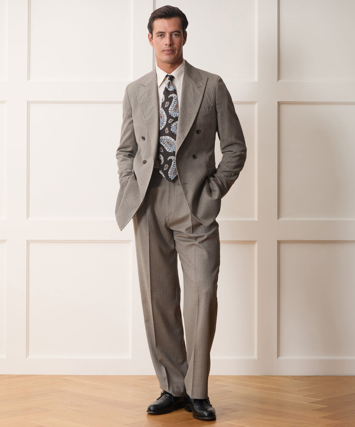 Portuguese Flannel Wythe Trouser - Pearl Grey
