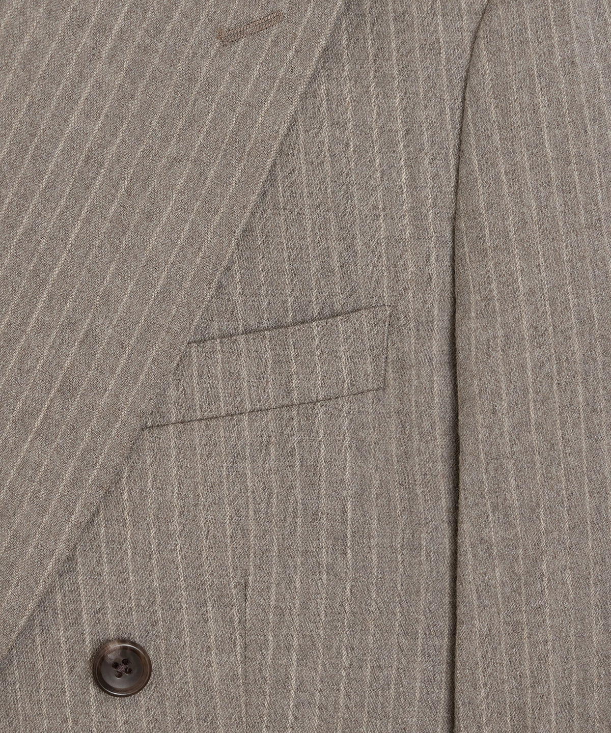 Portuguese Flannel Double-Breasted Wythe Jacket - Pearl Grey