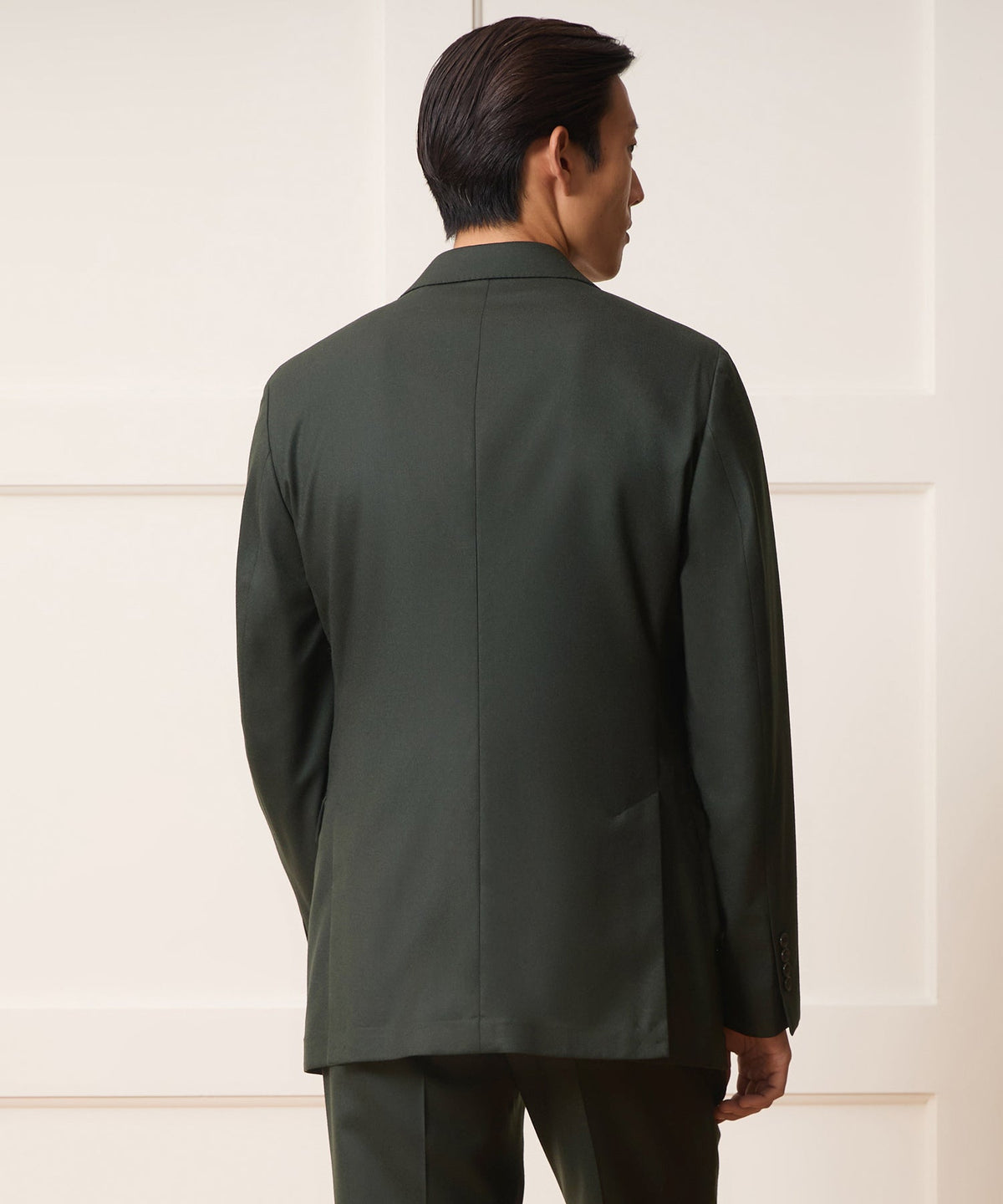 Italian Flannel Sutton Jacket - Emerald Green
