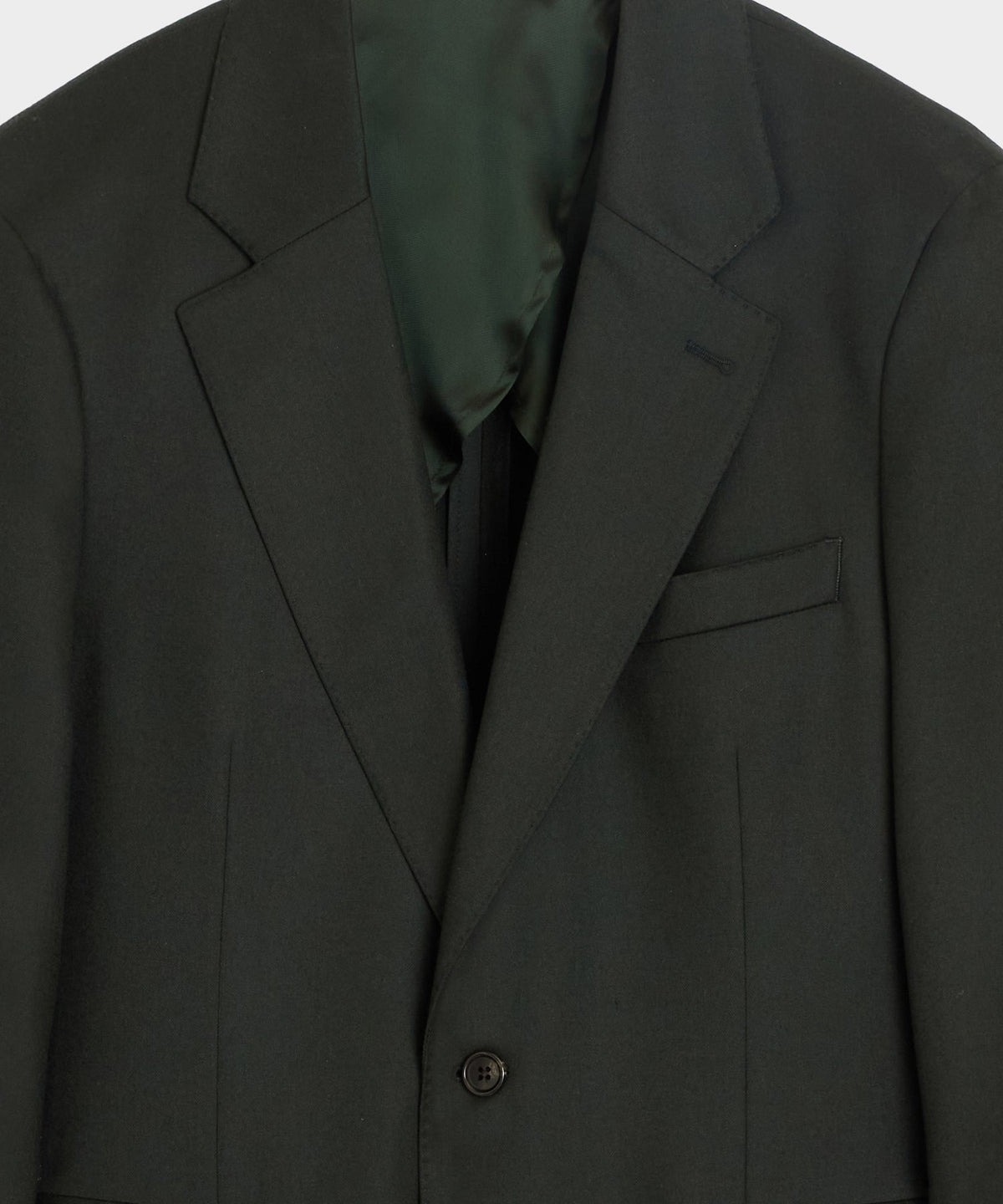 Italian Flannel Sutton Jacket - Emerald Green