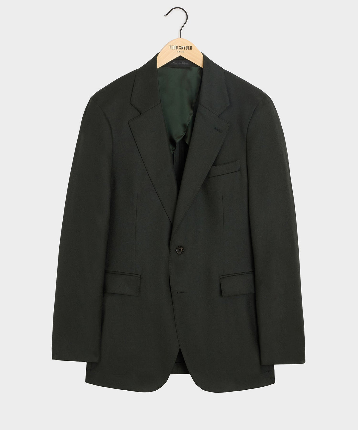 Italian Flannel Sutton Jacket - Emerald Green