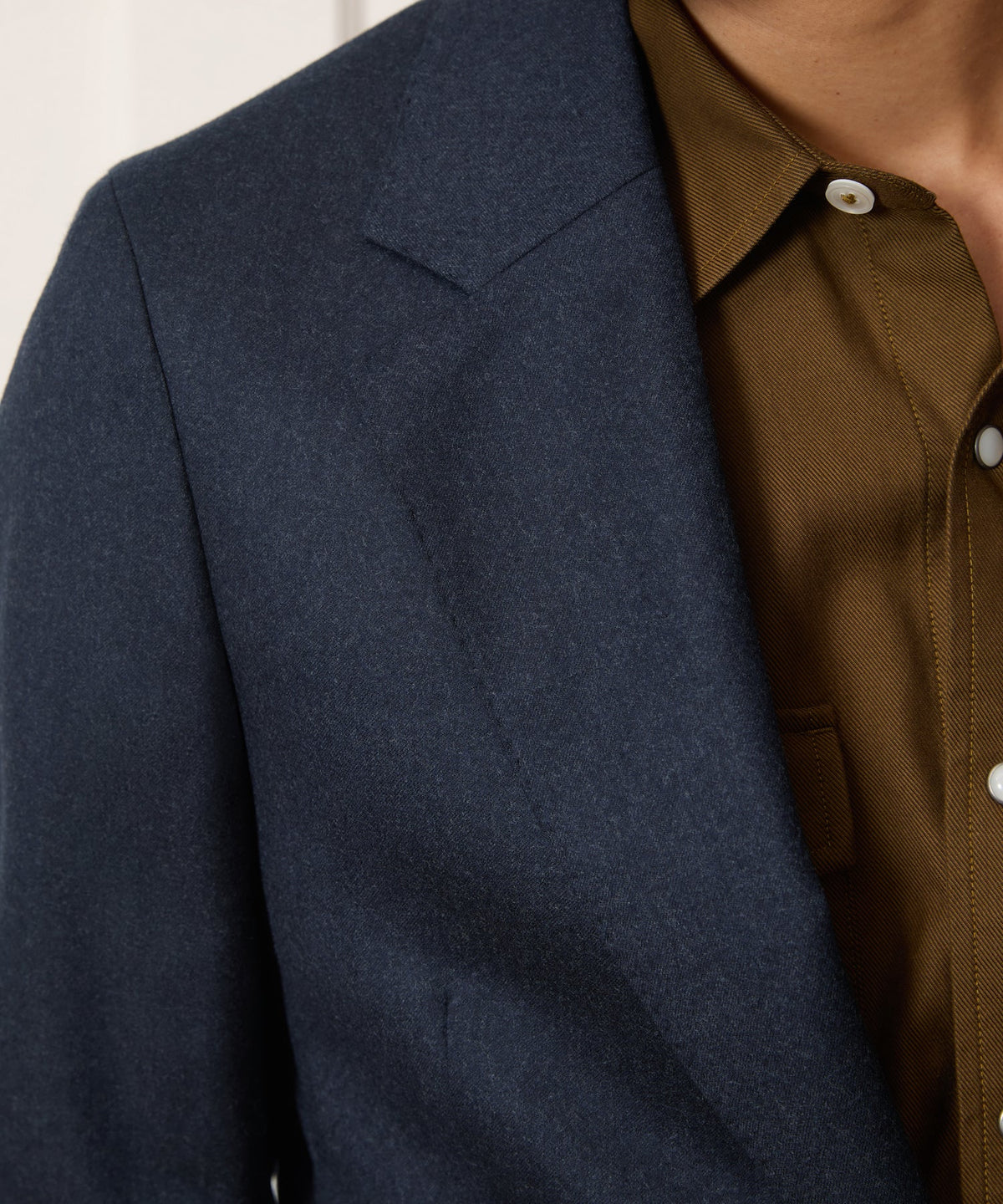 Italian Flannel Sutton Jacket - Ink Navy