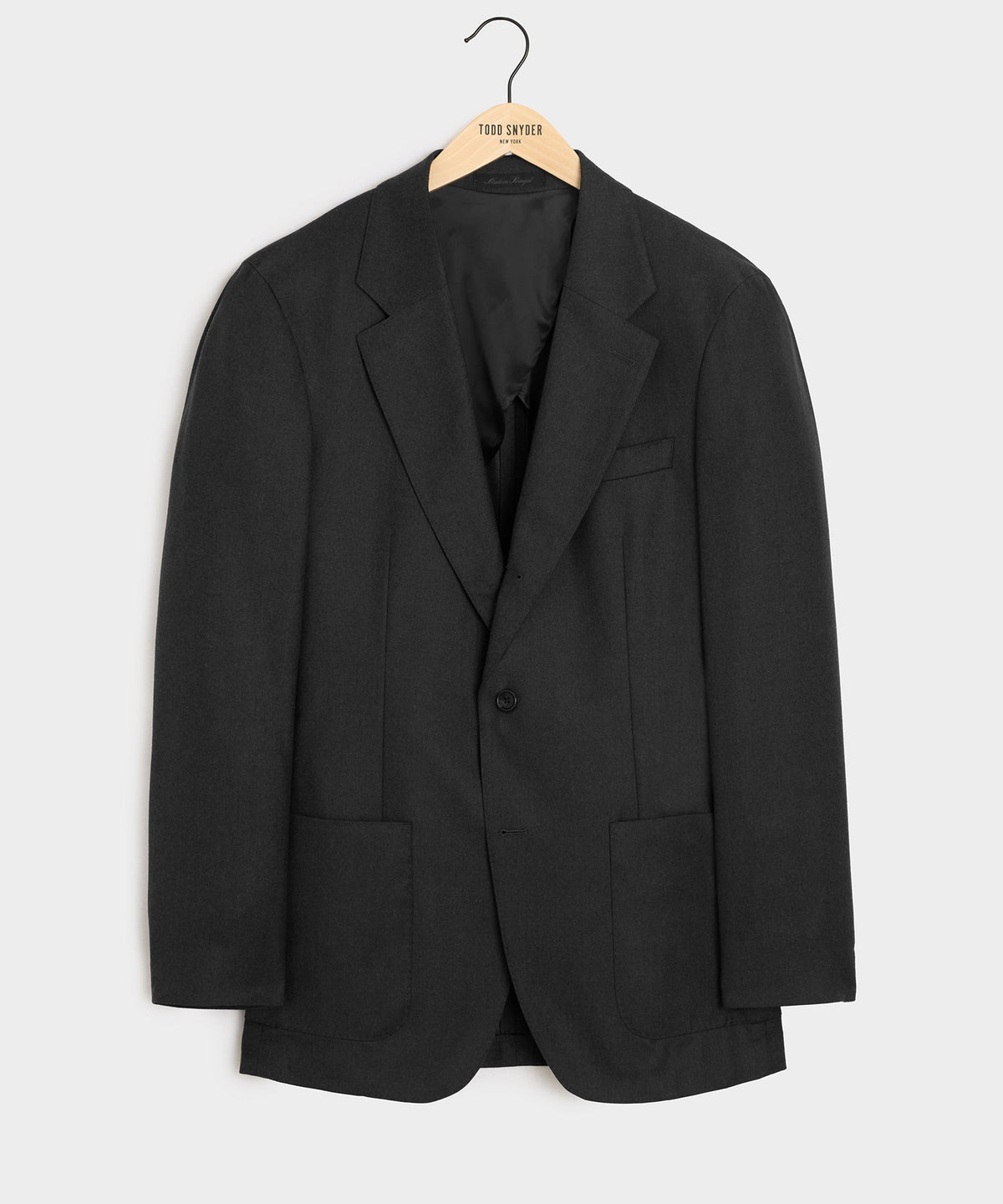 Italian Flannel Madison Jacket - Charcoal
