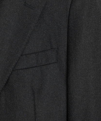 Italian Flannel Madison Jacket - Charcoal