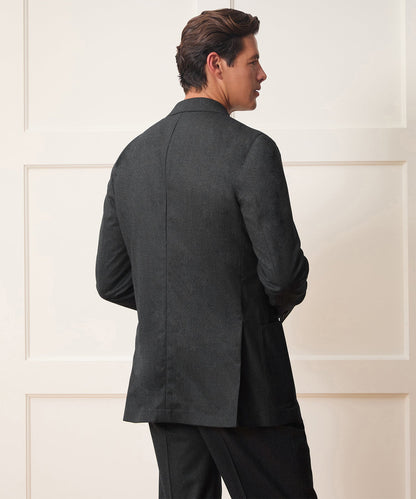 Italian Flannel Madison Jacket - Charcoal