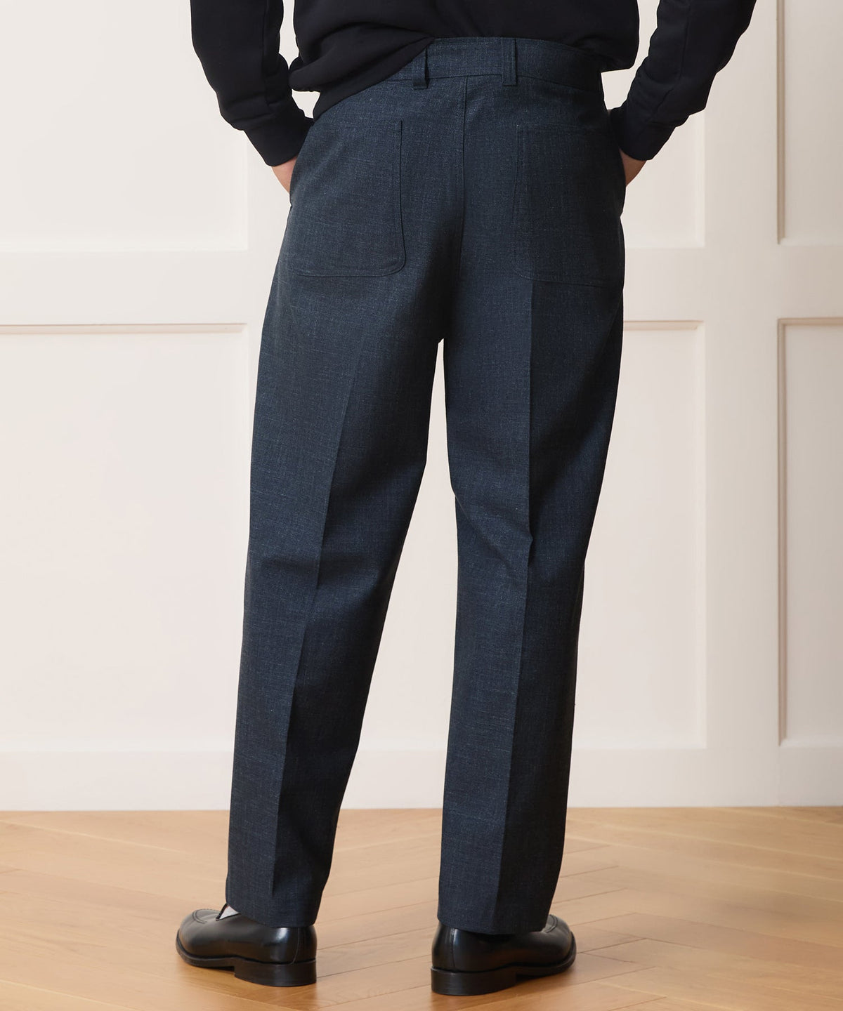 Italian Jaspe Camp Pant - Navy