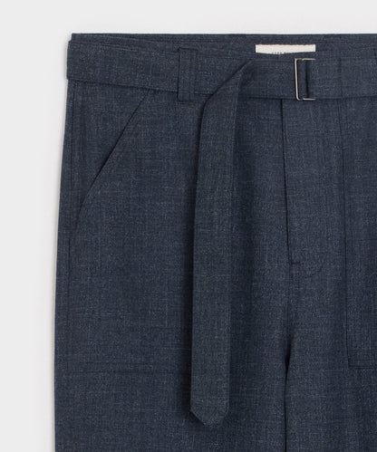 Italian Jaspe Camp Pant - Navy