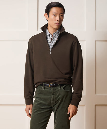 Foundation Quarter-Zip Sweatshirt - Dark Mocha