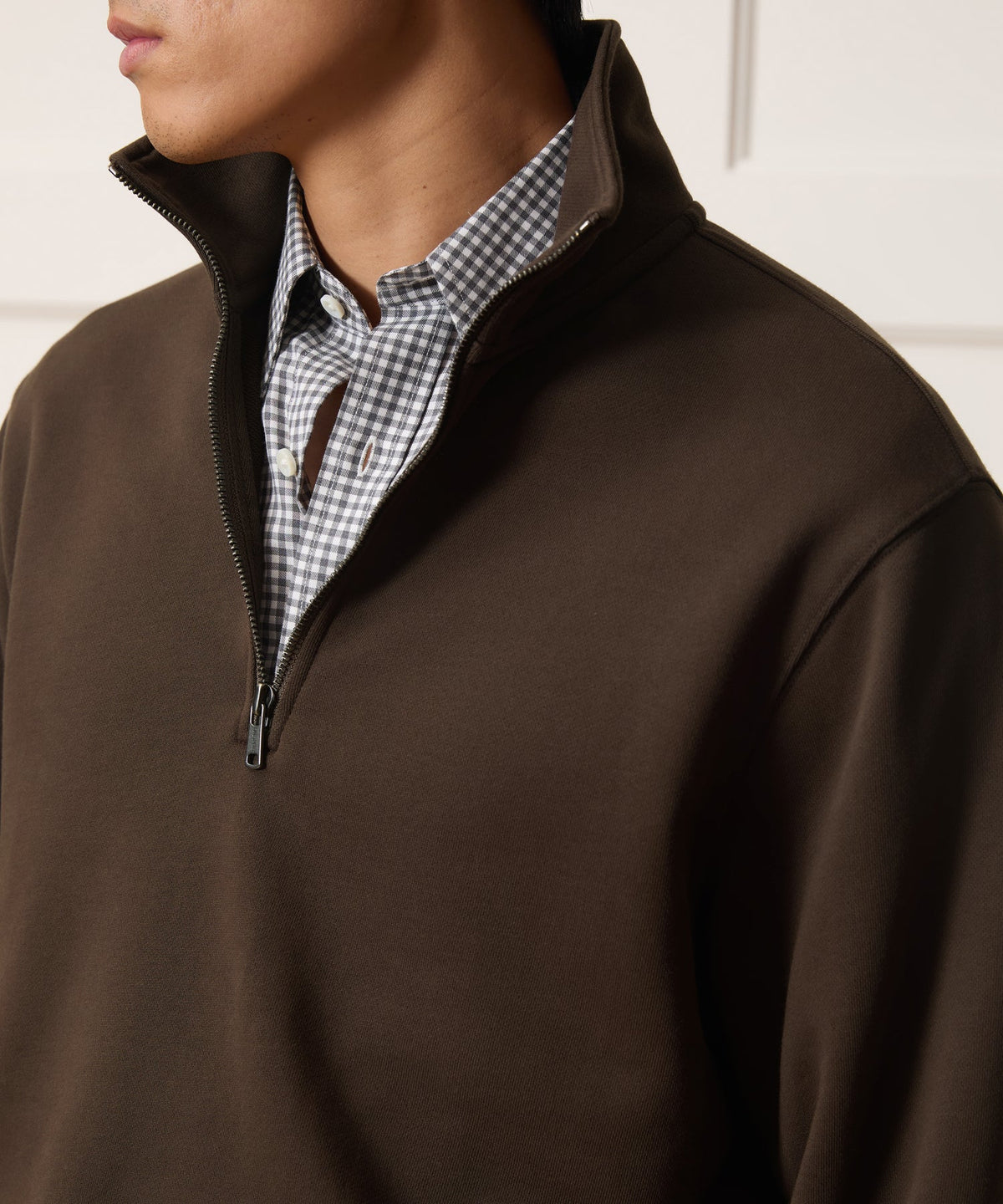 Foundation Quarter-Zip Sweatshirt - Dark Mocha