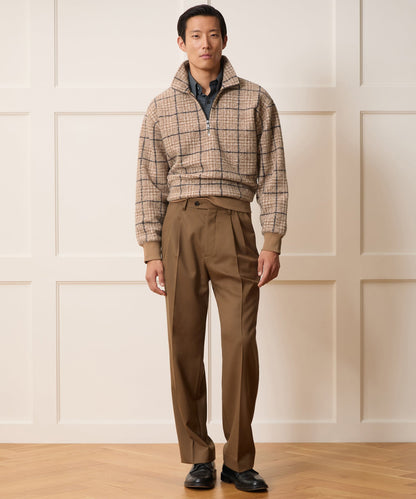 Italian Fleece Quarter-Zip - Faded Walnut