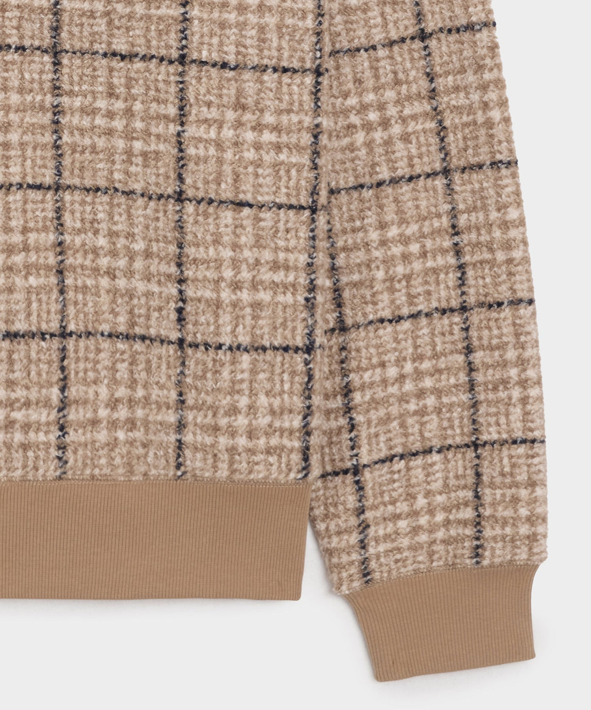 Italian Fleece Quarter-Zip - Faded Walnut