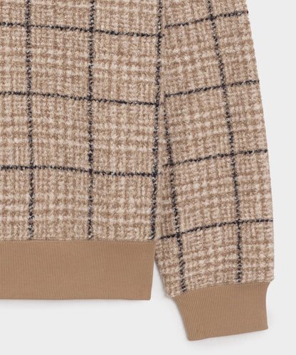 Italian Fleece Quarter-Zip - Faded Walnut