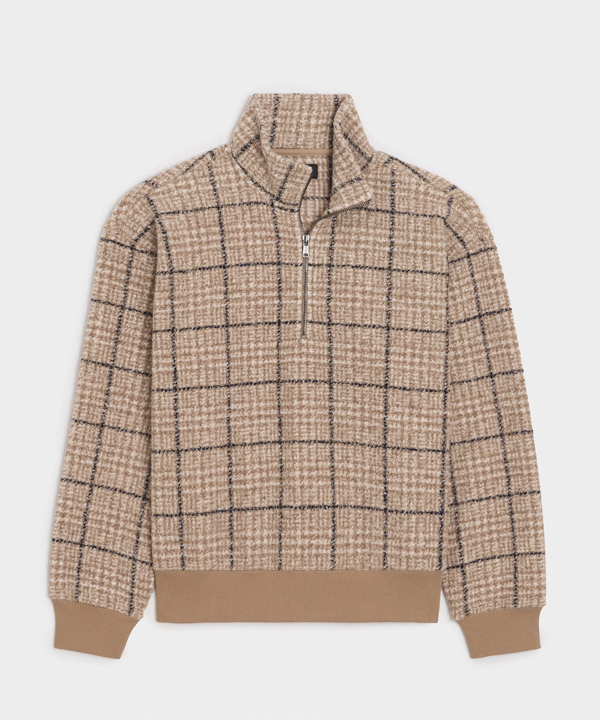 Italian Fleece Quarter-Zip - Faded Walnut