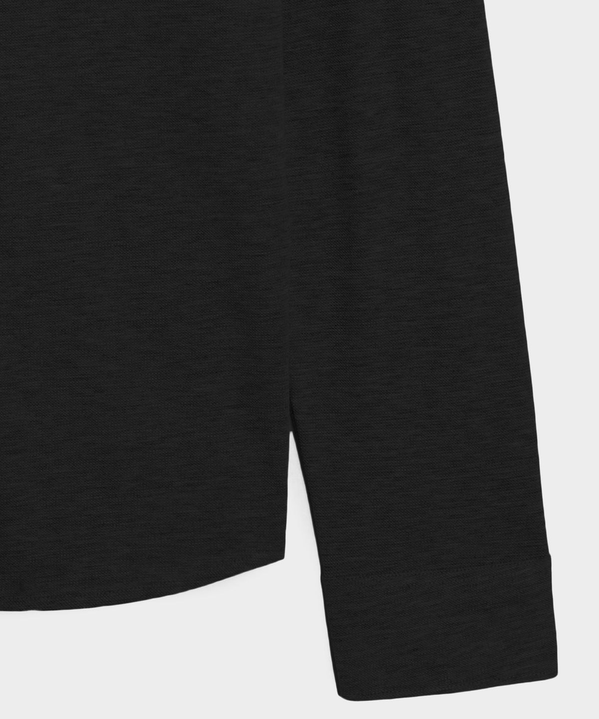 Cotton-Cashmere Pique Shirt - Black
