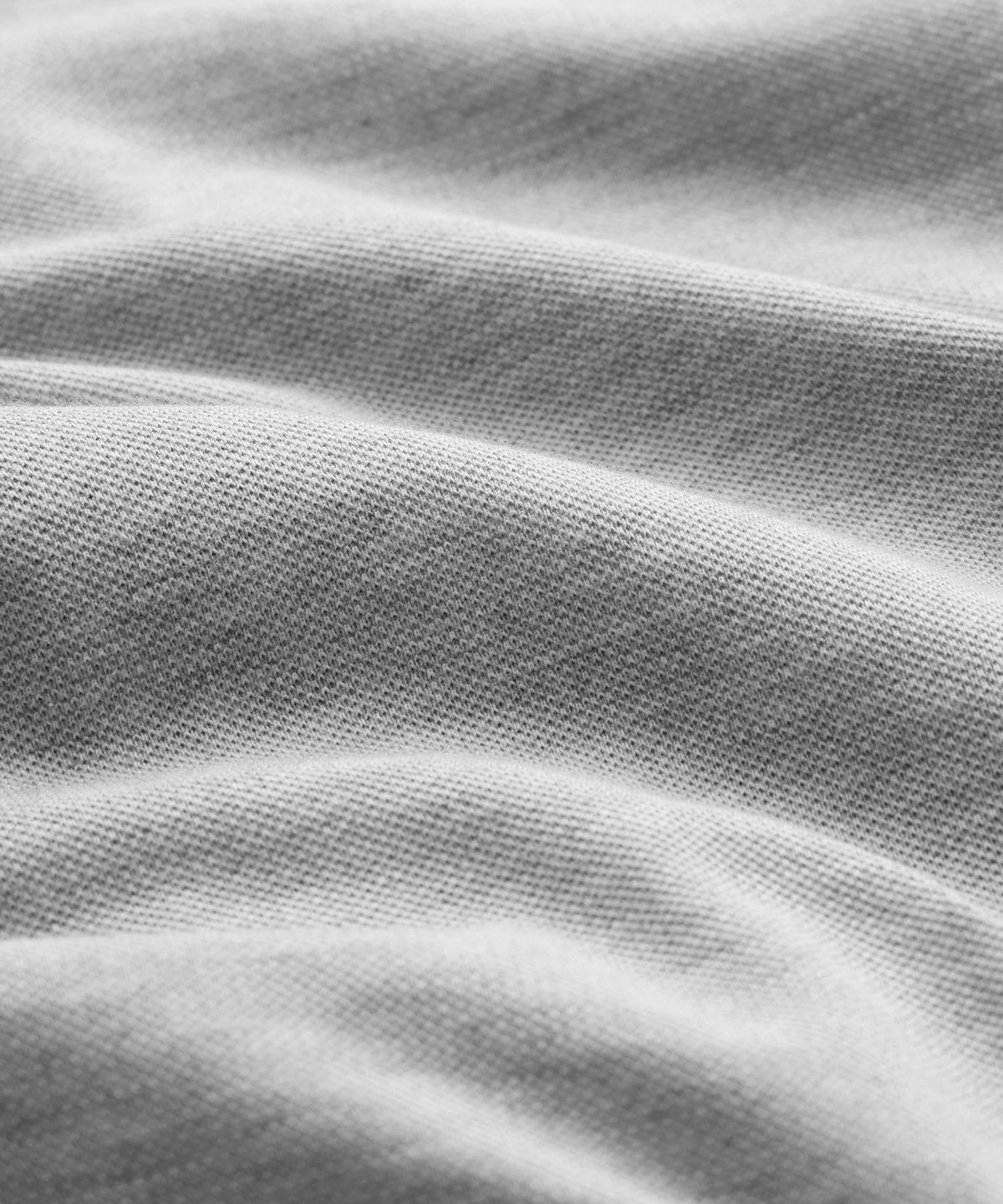 Cotton-Cashmere Pique Shirt - Light Grey Heather