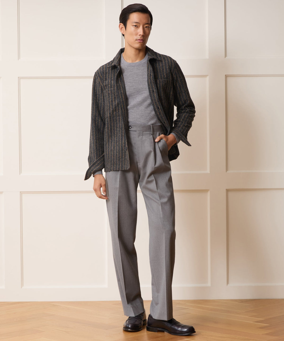 Knit Utility Shirt - Grey