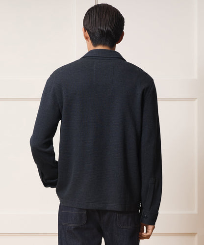 Knit Utility Shirt - Navy