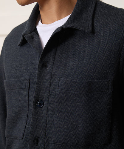Knit Utility Shirt - Navy