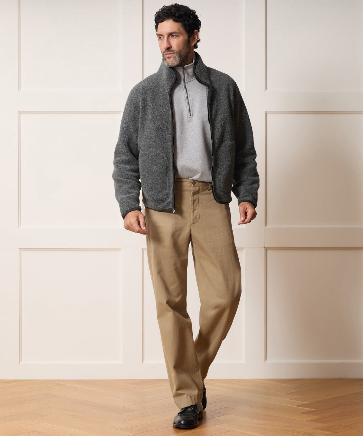 Italian Upstate Sherpa Jacket - Charcoal Heather
