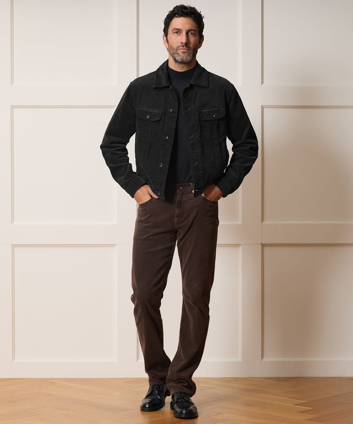 Corduroy Bowery Jacket - Black