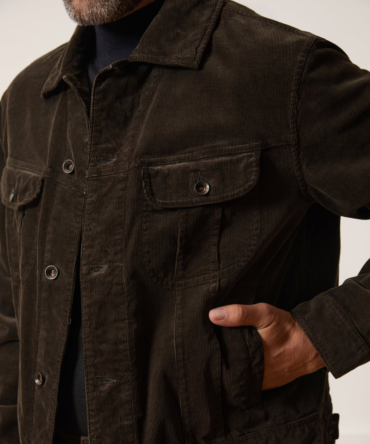 Corduroy Bowery Jacket - Cafe Racer