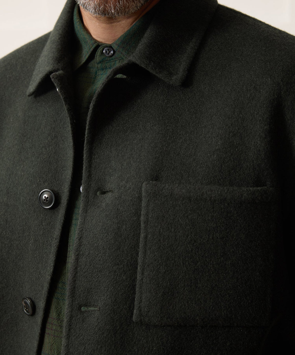 Cashmere Chore Coat - Snyder Olive
