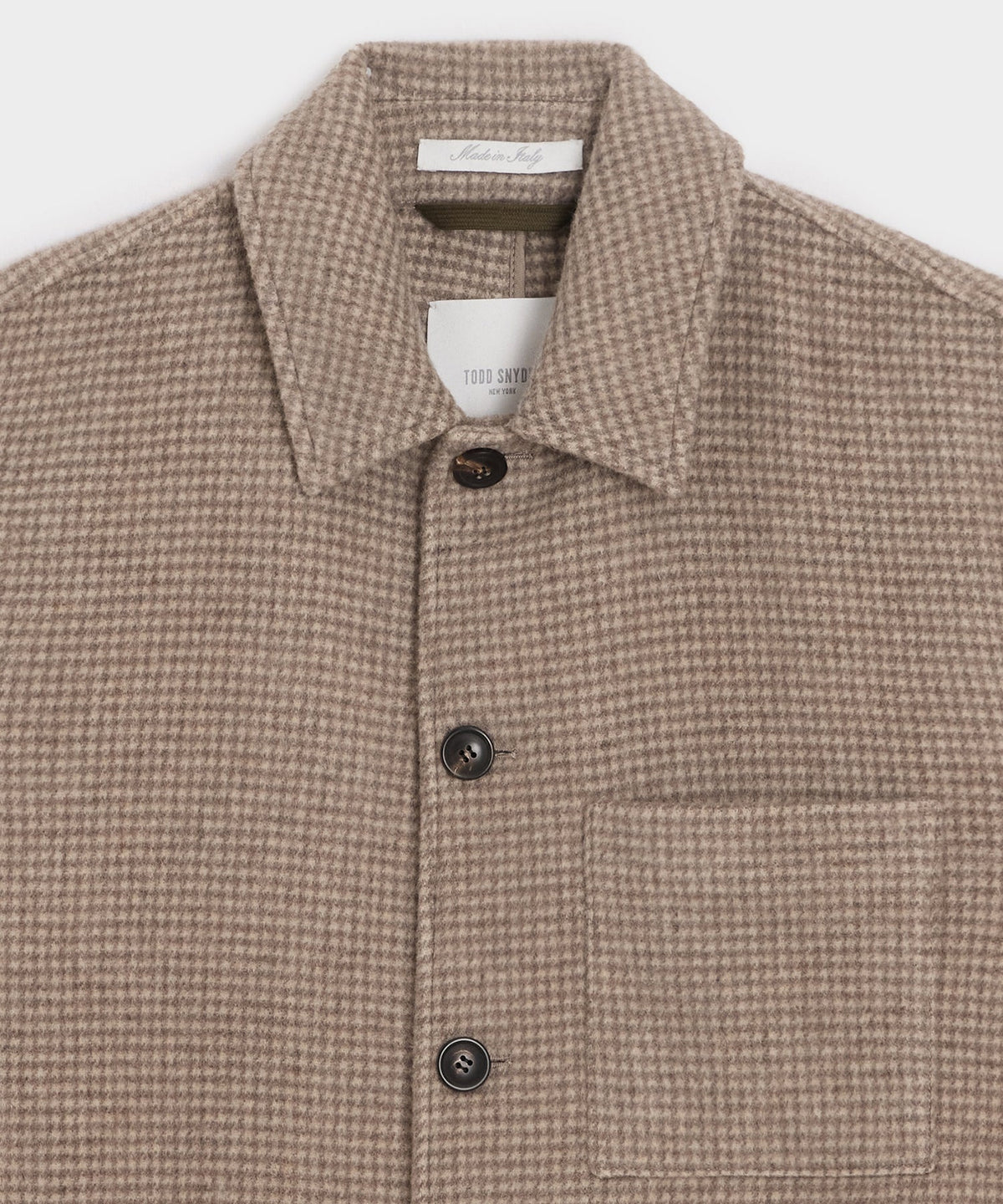 Wool-Cashmere Chore Coat - Taupe
