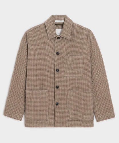 Wool-Cashmere Chore Coat - Taupe