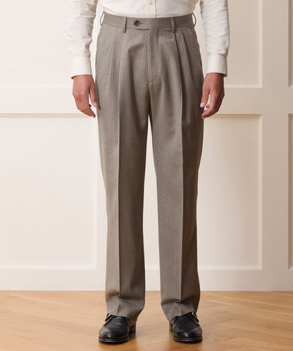 Portuguese Flannel Wythe Trouser - Pearl Grey
