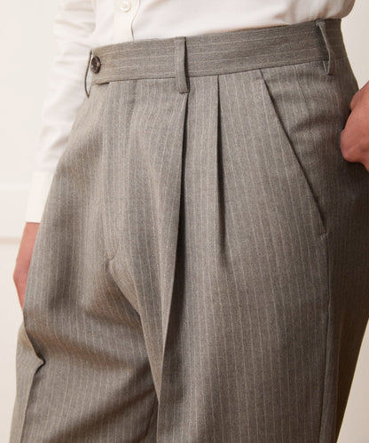 Portuguese Flannel Wythe Trouser - Pearl Grey