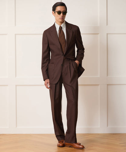 Italian Flannel Wythe Trouser - Hazelnut