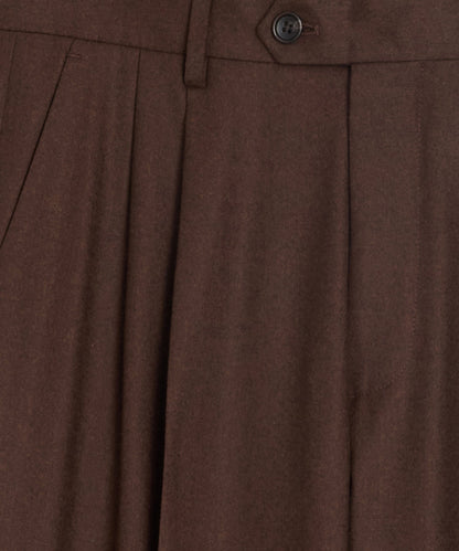 Italian Flannel Wythe Trouser - Hazelnut