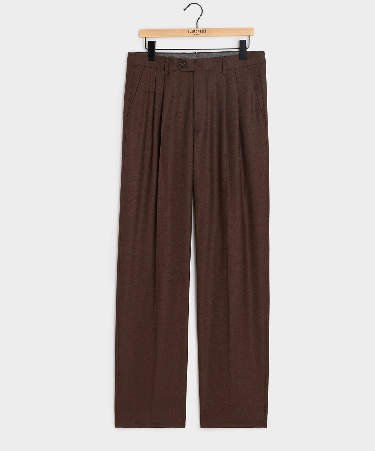 Italian Flannel Wythe Trouser - Hazelnut