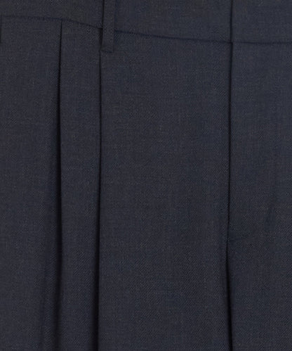 Italian Lightweight Wool Officer Trouser - Library Ink