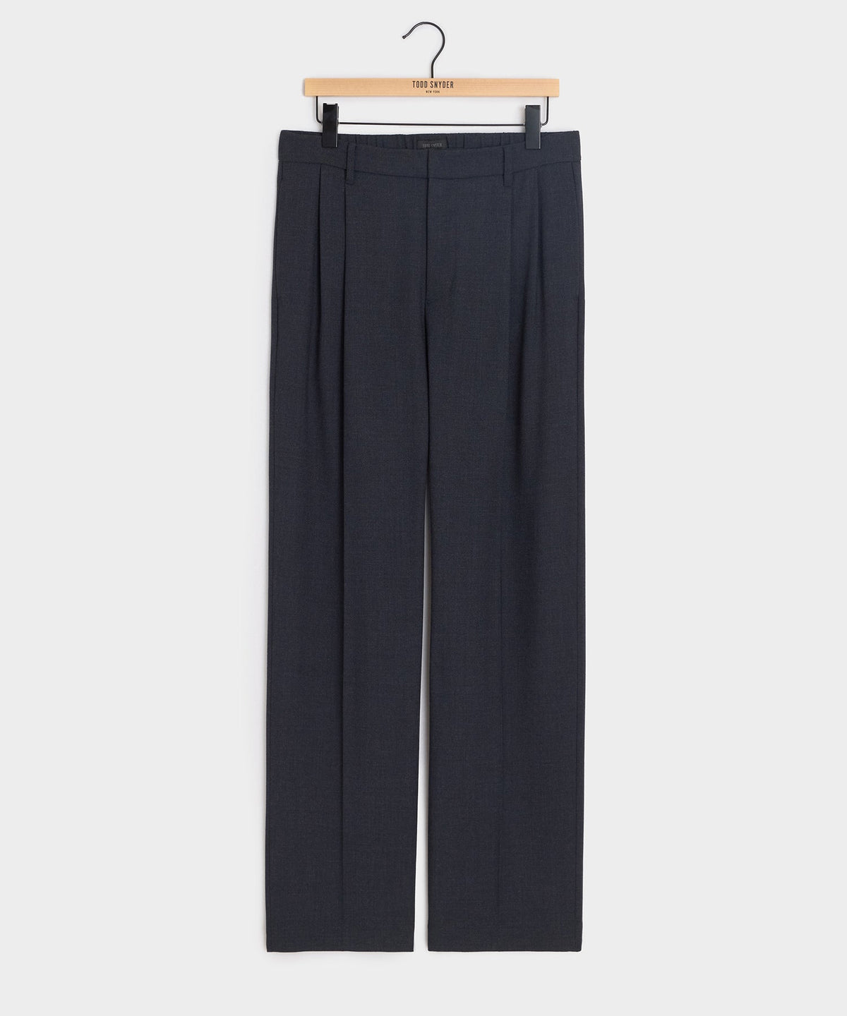 Italian Lightweight Wool Officer Trouser - Library Ink