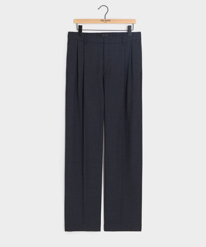Italian Lightweight Wool Officer Trouser - Library Ink
