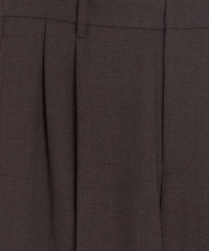 Italian Lightweight Wool Officer Trouser - Moorland Bark