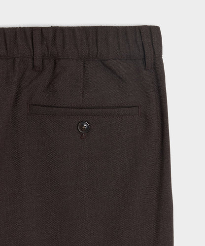 Italian Lightweight Wool Officer Trouser - Moorland Bark