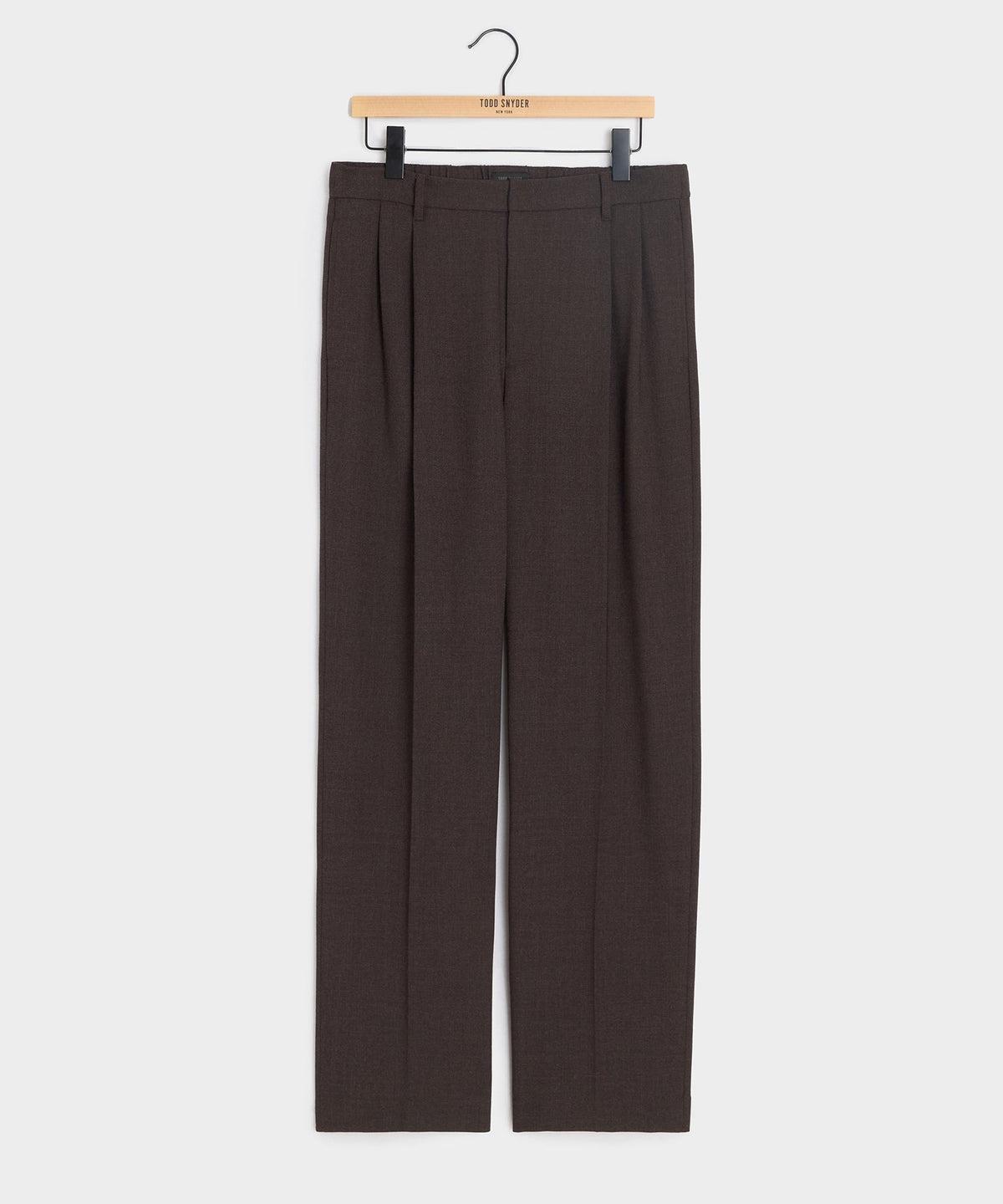 Italian Lightweight Wool Officer Trouser - Moorland Bark