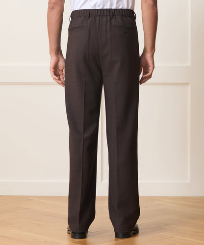 Italian Lightweight Wool Officer Trouser - Moorland Bark