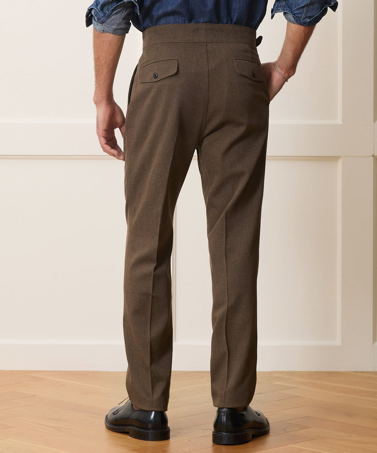 Italian Cavalry Twill Gurkha Trouser - Brown